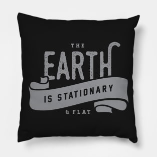 Flat & Stationary Earth 2 Pillow