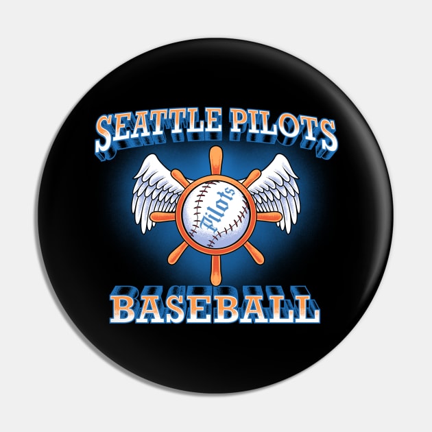 Seattle Pilots Baseball Pin by asterami