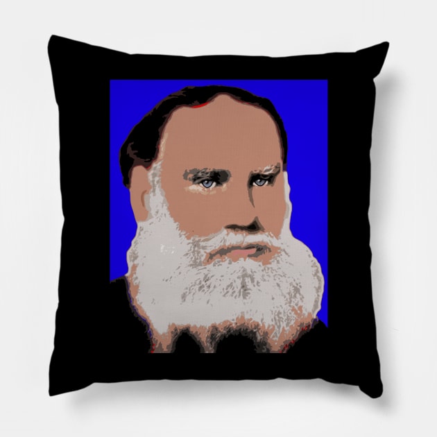 leo tolstoy Pillow by oryan80