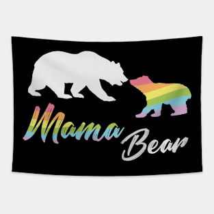 Mama Elephant Mother's Day Gay LGBT Mom Heart Gift Tapestry