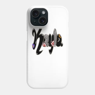 Kayla black and white The top 10 best Personalized Custom Name gift ideas for Girls and womens Personalized Custom name Kayla Phone Case