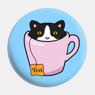 Cute Tuxedo Cat Pin