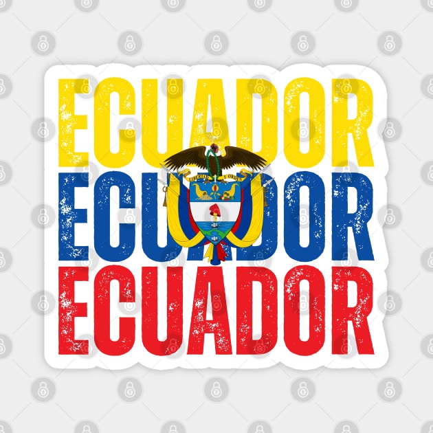 Ecuador flag, ecuadorian flag Magnet by eka123