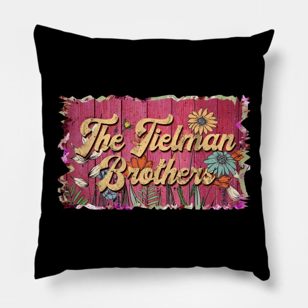 Classic Tielman Personalized Flowers Proud Name Pillow by BilodeauBlue