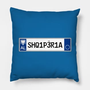 Albania car license plate Pillow