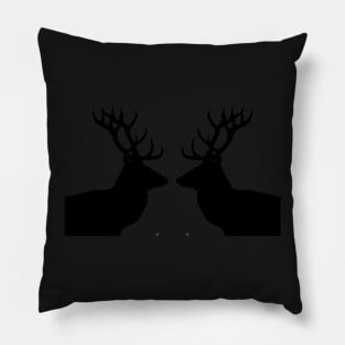 Stag Silhouette Pillow