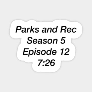 Parks and Recreation Refrence Magnet