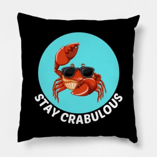 Stay Crabulous | Crab Pun Pillow