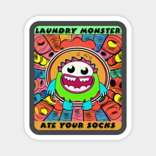 Laundry Monster Magnet