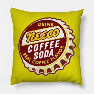 Vintage Neeco Coffee Soda Bottlecap Pillow