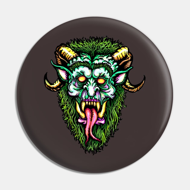 Krampus Pin by Yetiman