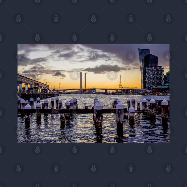 Melbourne docklands & Bolte Bridge, Victoria, Australia by VickiWalsh