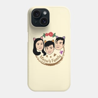 Cats Meow Family color Phone Case