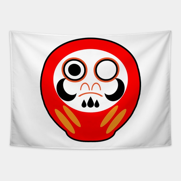 Cute Lucky Daruma Tapestry by LunaMay