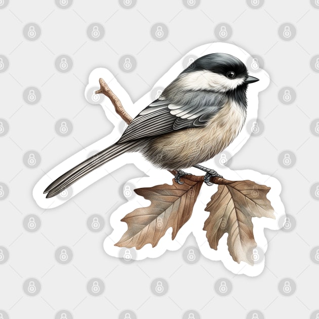 Chickadee Bird Magnet by ThemeParkProps