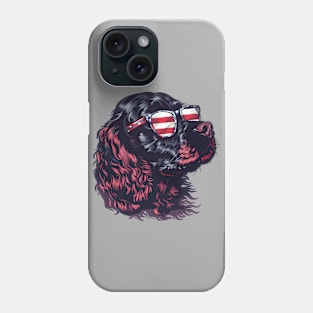 American 4th July Dog #9 Phone Case