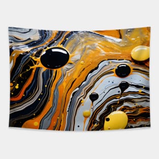 Abstract Fluid Marble Art Tapestry