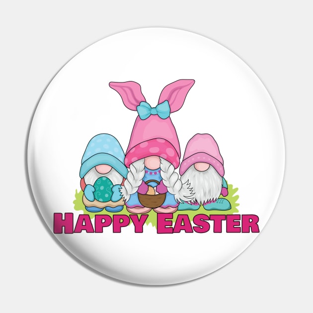 Easter Gnomes t-shirt, Easter svg Kids, Easter Bunny Gift, Easter Day Pin by KosincDesign