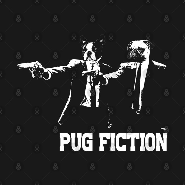 PUG FICTION_white by C3D3sign