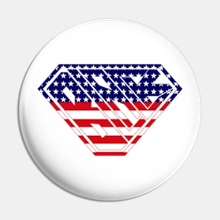 Black SuperEmpowered (U.S.A.) Pin