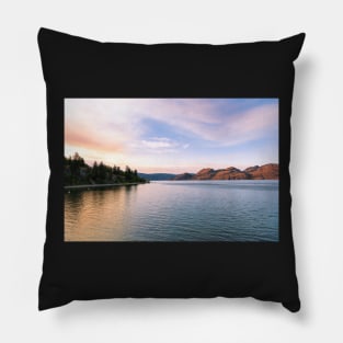 Summer Sunset View at Okanagan Lake Provincial Park Pillow