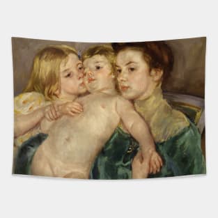 The Caress by Mary Cassatt Tapestry