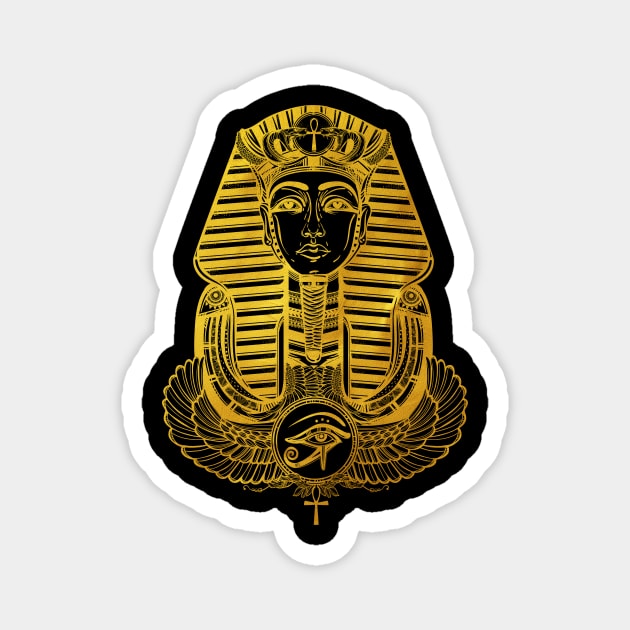 Tutankhamun Golden Magnet by DISOBEY