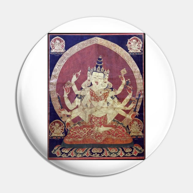 Guhyasamaja YabYum Tibetan Buddhist Deity Religious Art Pin by TammyWinandArt