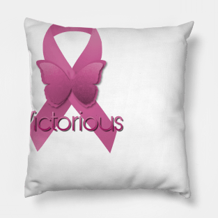 Breast Cancer Pink Ribbon Pillow