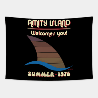 AMITY ISLAND WELCOMES YOU - SUMMER OF 1975 Tapestry