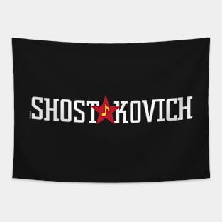 Shostakovich, for dark backgrounds Tapestry