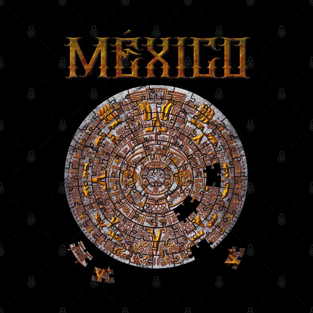 Aztec Calendar Puzzle by Velvet Love Design 