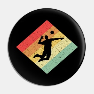 Retro Vintage 80s Volleyball Gift For Volleyball Players Pin