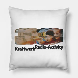 Kraftwerk / Original Retro Glitch Art Design Pillow