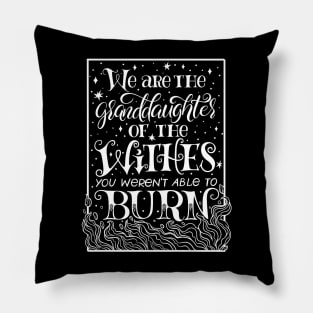 We Are The Granddaughters Of The Witches You Werent Able To Burn Pillow