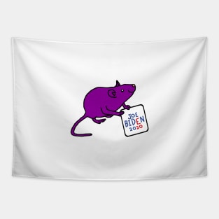 Small Rat with Joe Biden 2020 Sign Tapestry