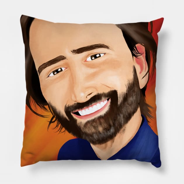 David Tennant Pillow by AC Salva