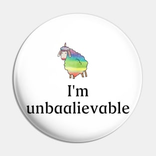 Incredible rainbow unicorn sheep. What does the sheep say? Baa! Shirt and accessory gift idea Pin