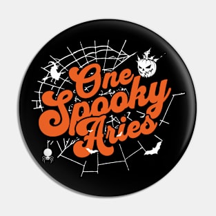 One Spooky Aries Halloween Zodiac Sign Pin