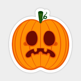 Concerned Blushing Pumpkin Magnet