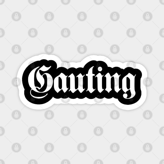 Gauting written with gothic font Magnet by Happy Citizen