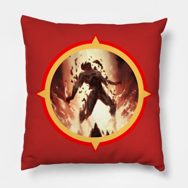 Pyromancer Eruption Logo Pillow by Gamers Gear