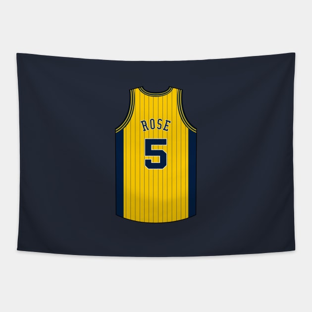 Jalen Rose Indiana Jersey Qiangy Tapestry by qiangdade