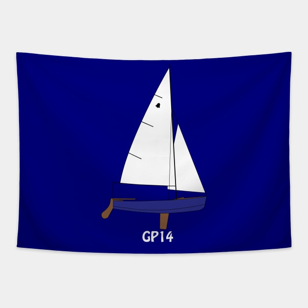 GP14 Sailboat Tapestry by CHBB