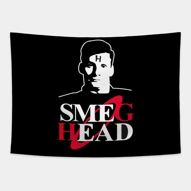 Smeg Head Red Dwarf Tapestry by Prolifictees