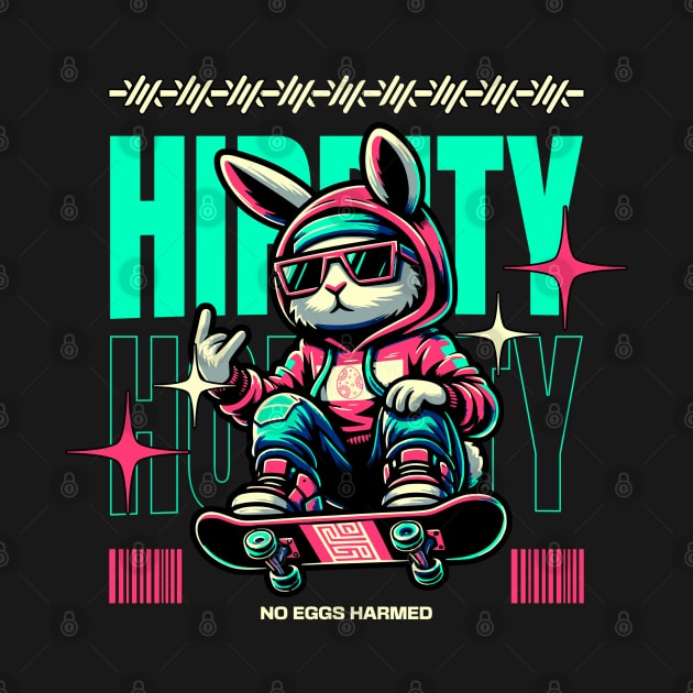 Hip-Hop Hoppity - Skater Bunny Easter by Contentarama