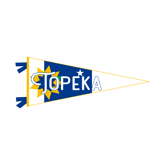 Topeka Flag Pennant by zsonn