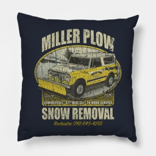 Miller Plow Service 1976 Pillow