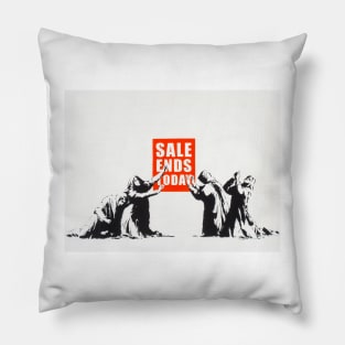 Banksy Sale Ends Today Pillow