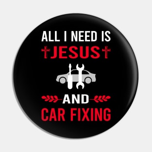 I Need Jesus And Car Fixing Repair Pin